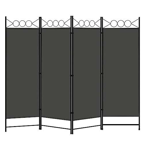 WOLTU Paravent, Raumteiler 4 Teilig 223x172 cm, Trennwand klappbar freistehend Sichtschutz, Raumtrenner innen Outdoor...