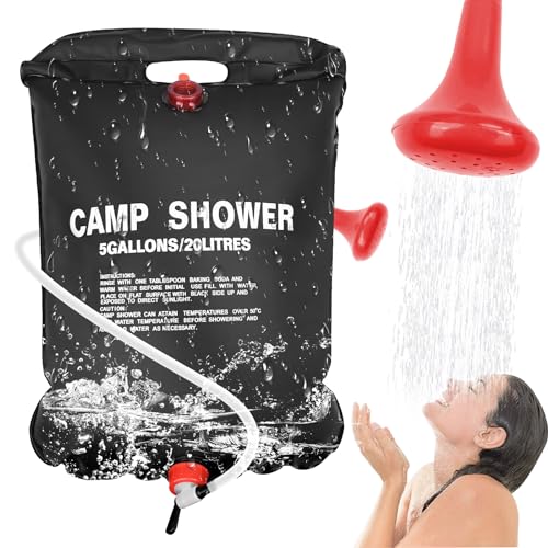 Traxenta 20l Camping dusche, solardusche Camping, campingdusche solar abnehmbare und tragbare, duschsack mit...